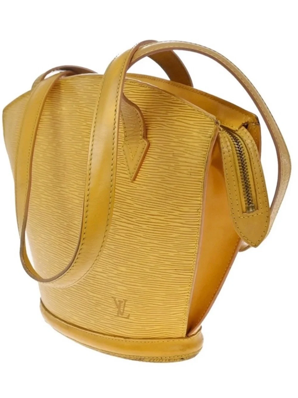 Louis Vuitton Yellow Epi Leather Shoulder Tote